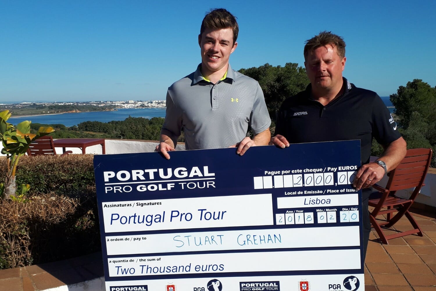 Stuart Grehan claims his first professional win