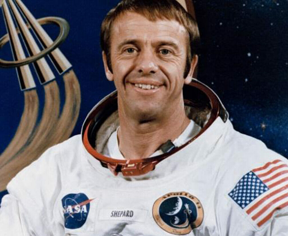 How far did Shepard hit his ‘Moon shot’ 50 years ago this week?