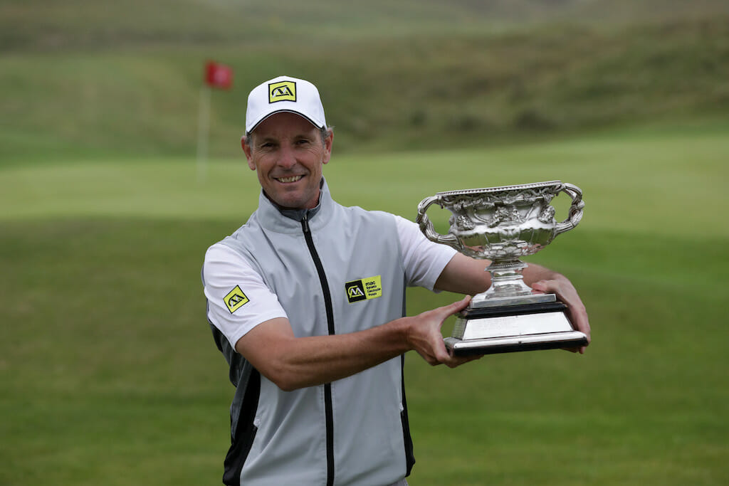 Higgins hangs tough to claim second Irish PGA crown