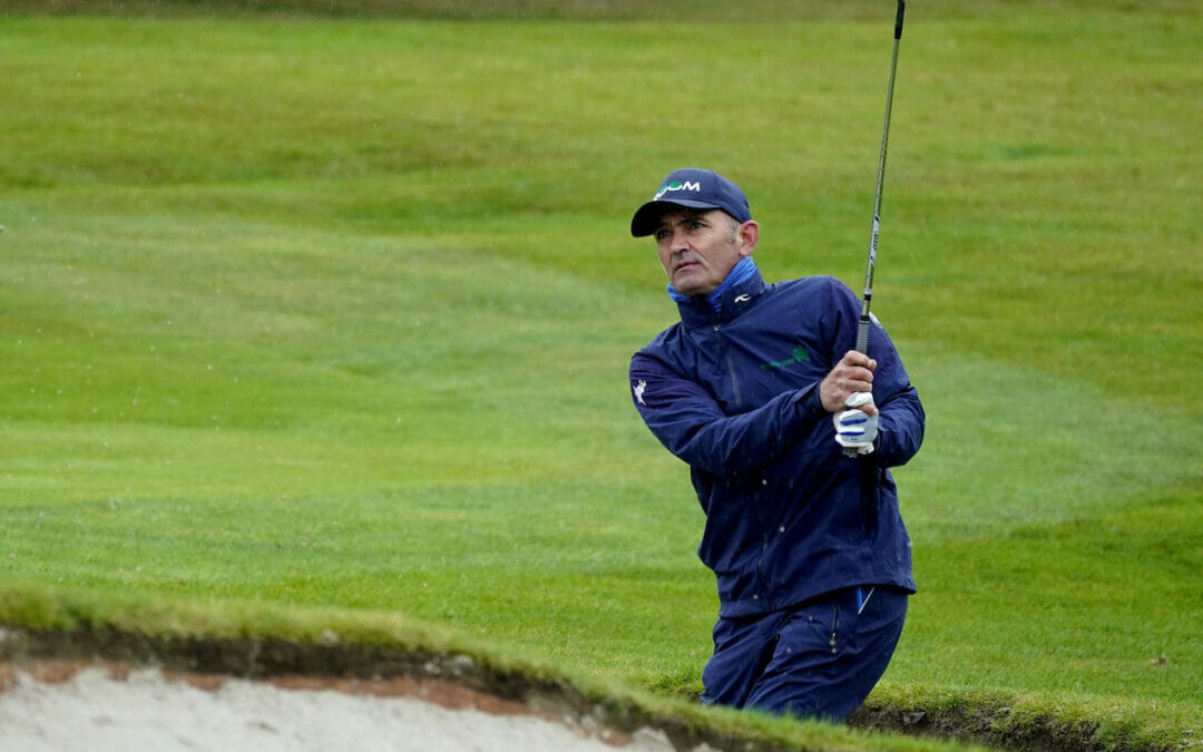 Brier leads as play is suspended at the Farmfoods European Senior Masters