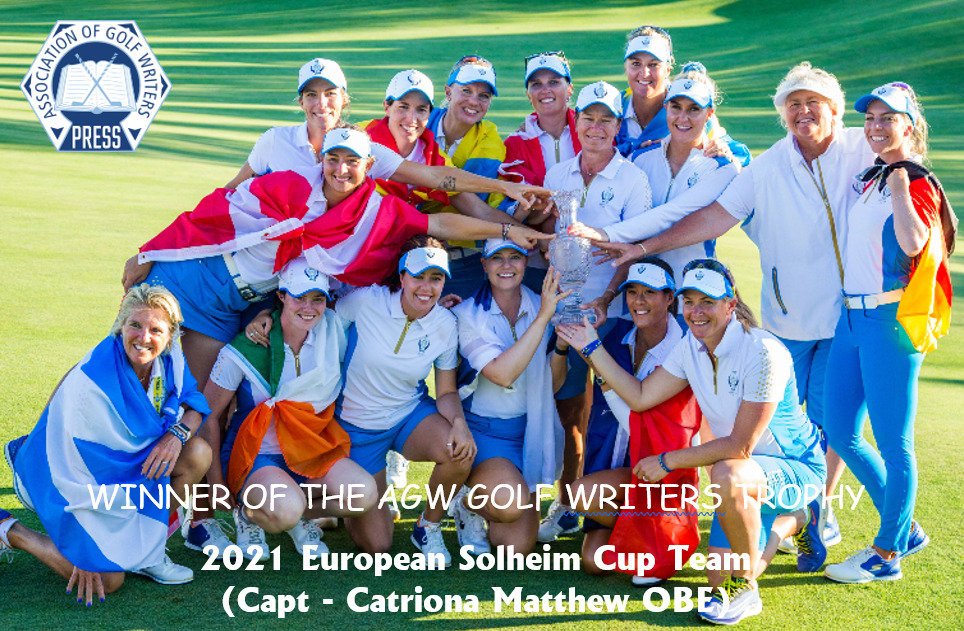 Victorious 2021 European Solheim Cup Team Wins AGW Golf Writers Trophy Award