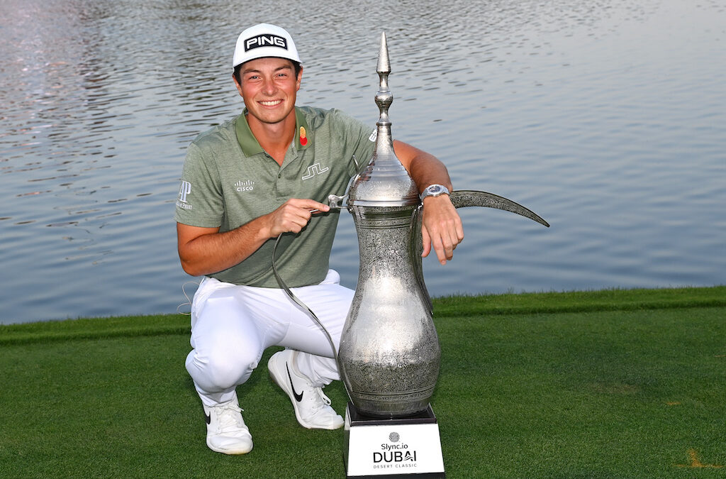 Hovland beats Bland in Dubai thriller to claim first Rolex win