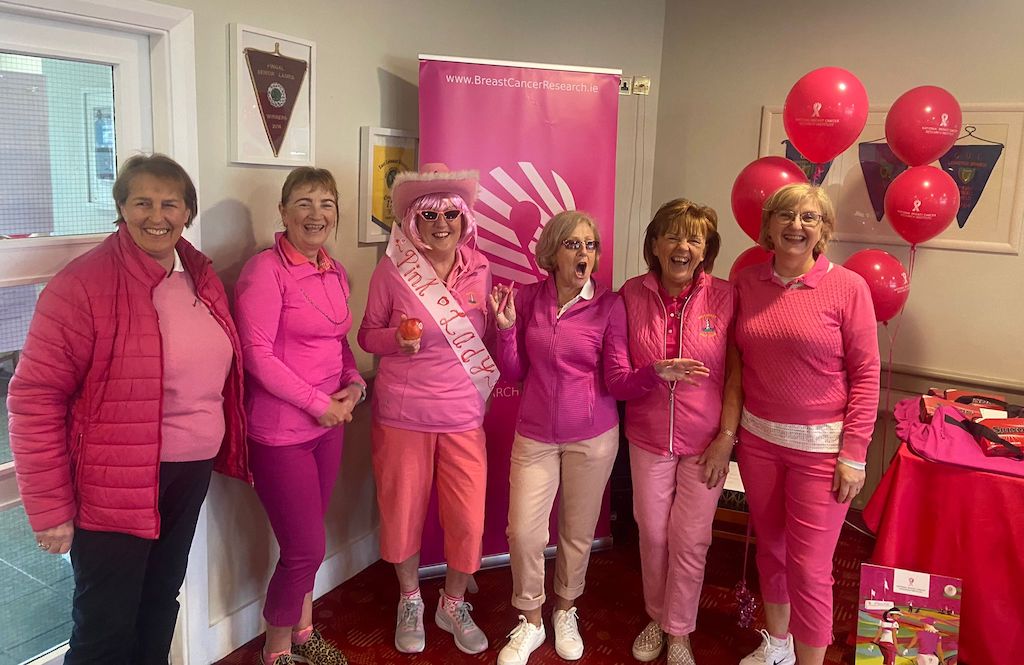 Wicklow and Balcarrick Golf Clubs shine bright Playing in Pink