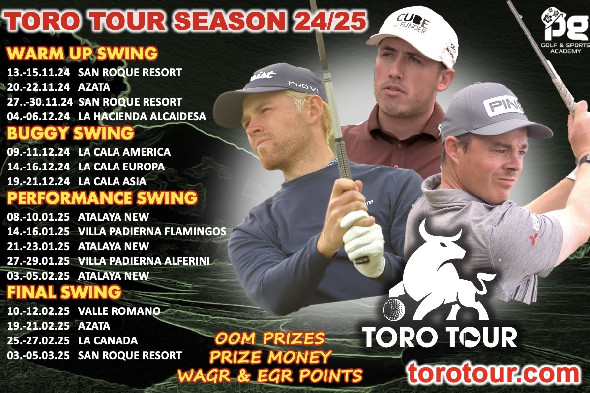 Toro Tour announces schedule for 2024/25 season – Irish Golfer Magazine